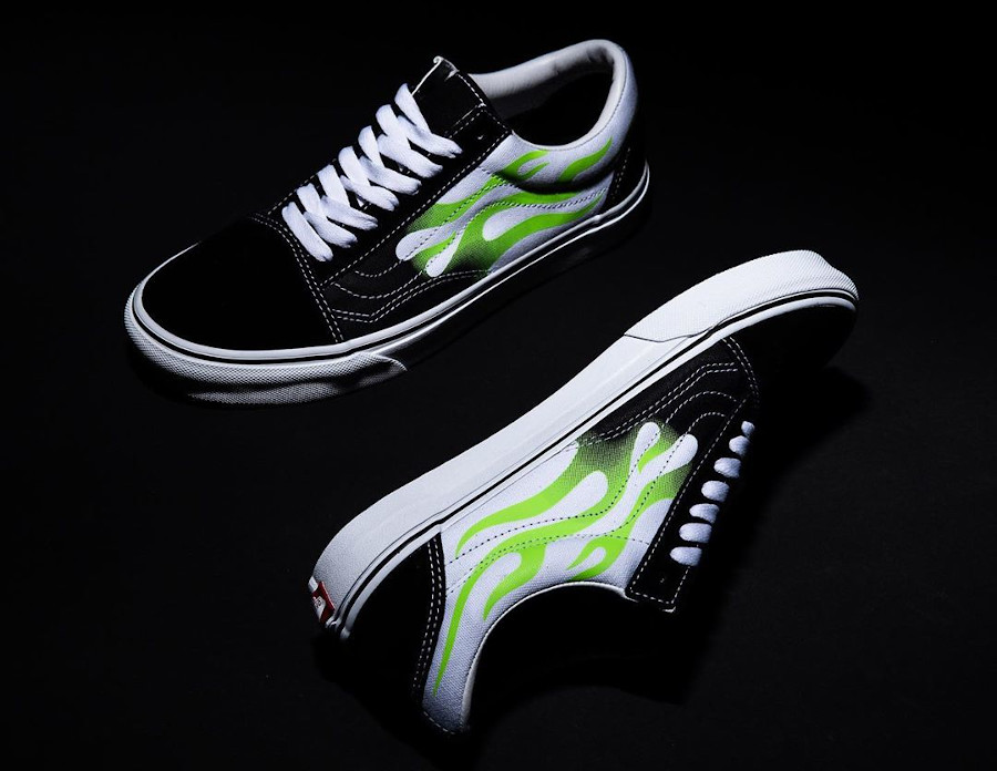 vans vert fluo