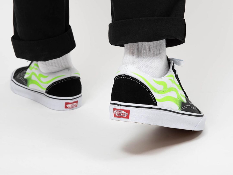 vans vert fluo