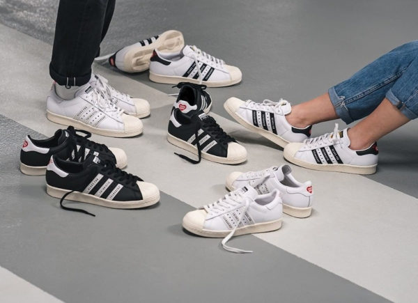 adidas superstar 80s metal enfant bordeaux