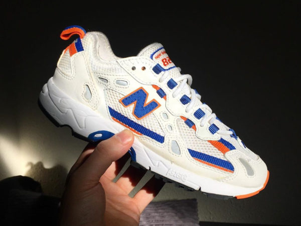 new balance blanche n orange