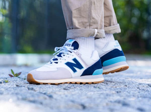 New Balance ML574SOU Core Plus Rain Cloud Bali Blue