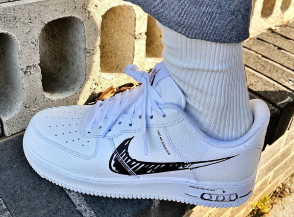 air force 1 lv8 utility on feet