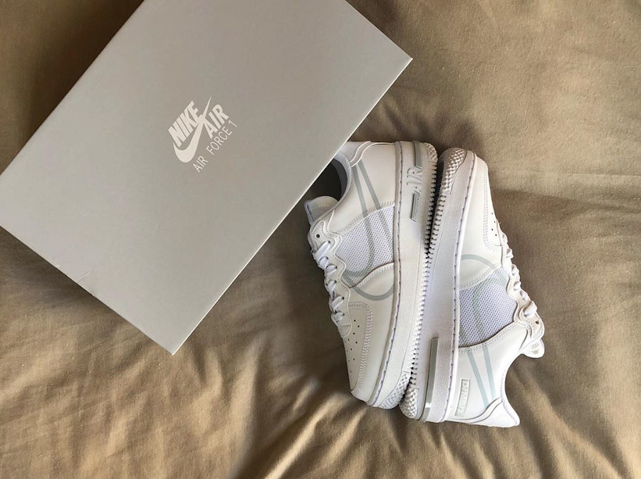Air force 1 online react d/ms/x white/pure platinum