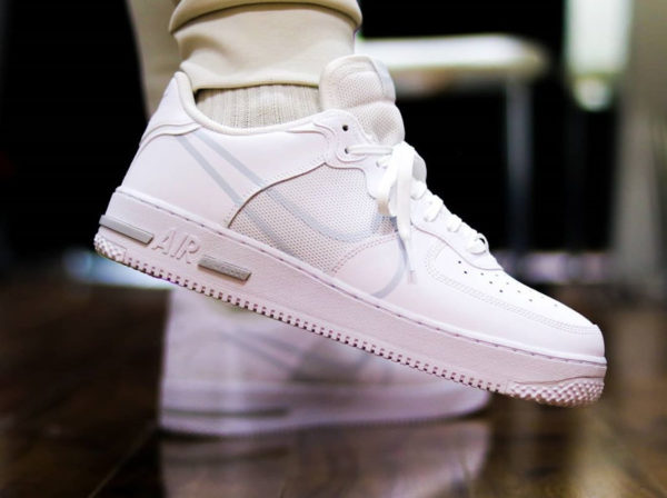 Nike Air Force 1 React Low Dimsix Triple White CT1020-101