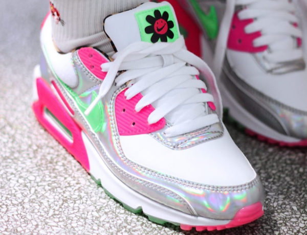 Air max 90 lx on sale daisy leopard iridescent (w)