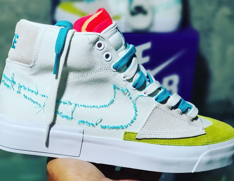 nike sb blazer mid edge aqua