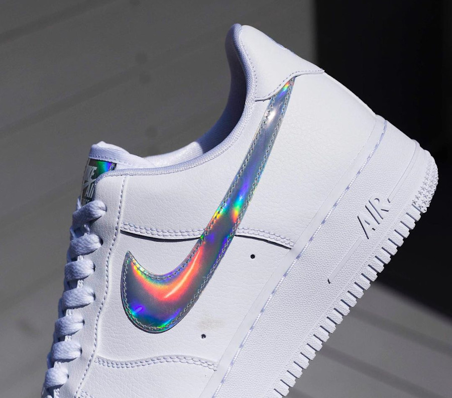 Nike Wmns Air Force 1 07 Essential 'Iridescent Swoosh' (7)