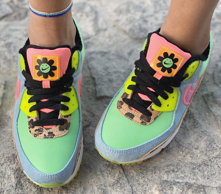 nike air max 90 lx 90s dancefloor green