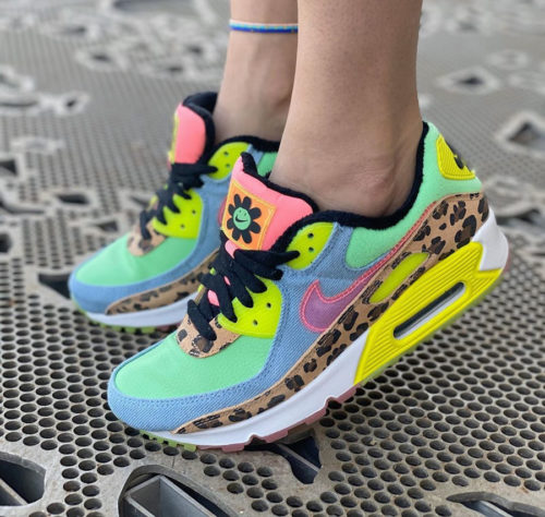 air max 90 lx 90s dance floor green