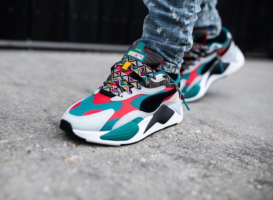 Puma RS-X3 Afrobeat Mix Teal Green Multicolor 373183-02