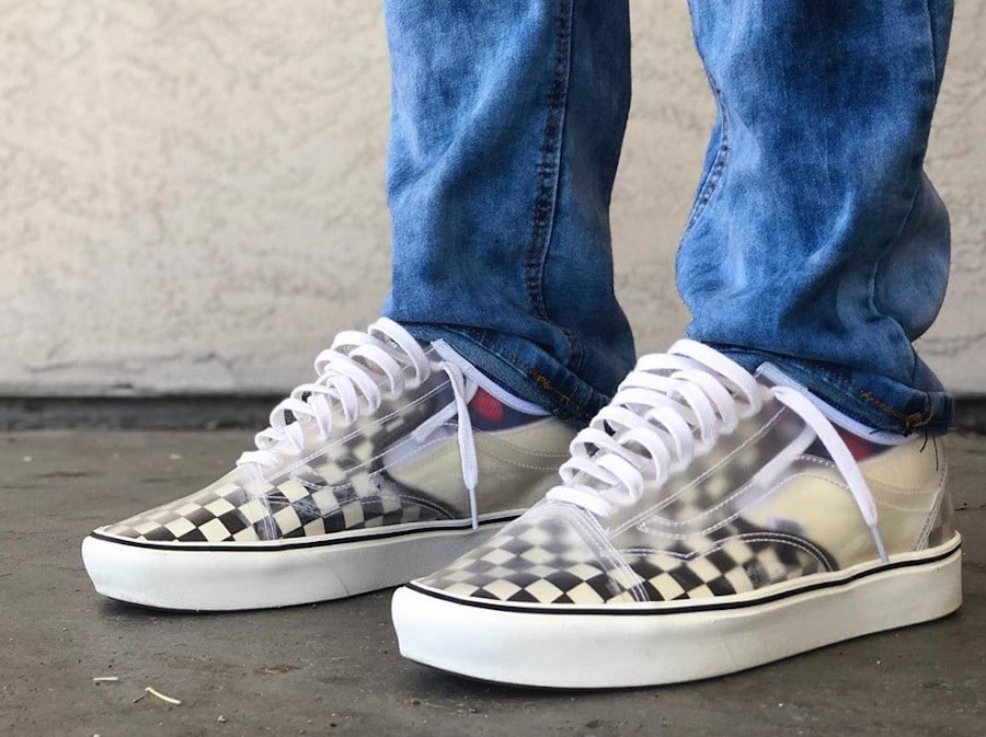 vans slip on checkerboard comfycush