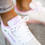 Women's Reebok Club C 85 'White Green Slate Jasmine Pink'