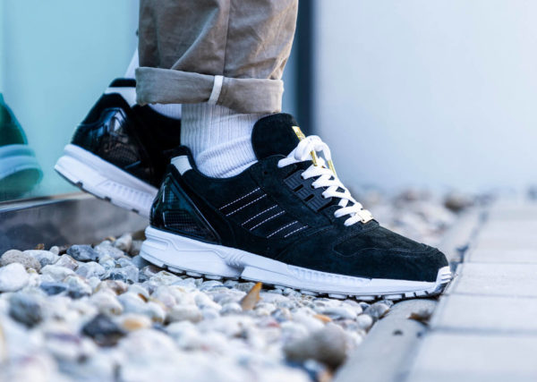 Adidas ZX 8000 Black Suede Gold EH1505 (1)