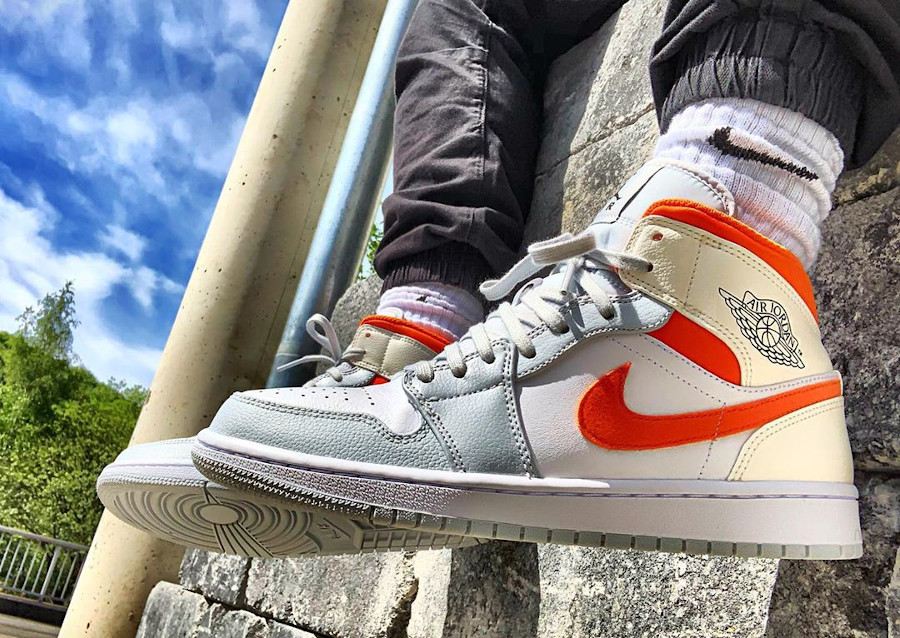 jordan 1 starfish pure platinum