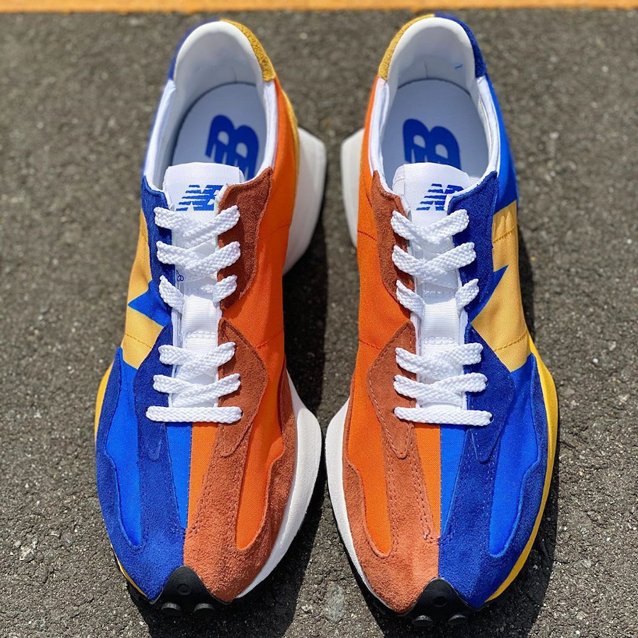 new balance orange and blue