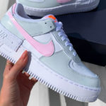 Nike AF1 'Shadow White Total Orange Photon Dust Pink Foam'