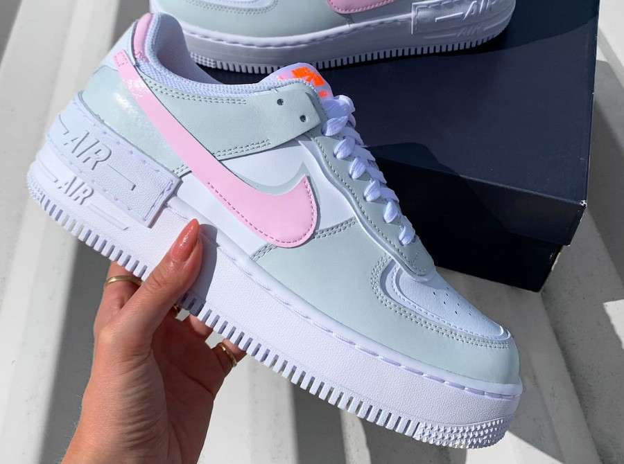 Que vaut la Nike Air Force 1 AF1 Shadow White Pink Grey ...