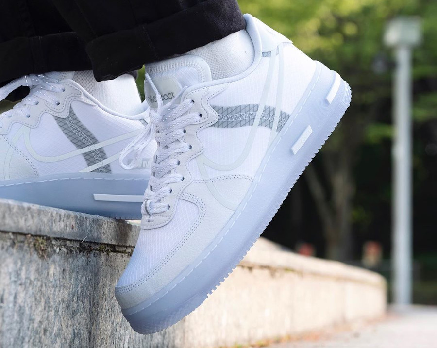 nike air force one react ice