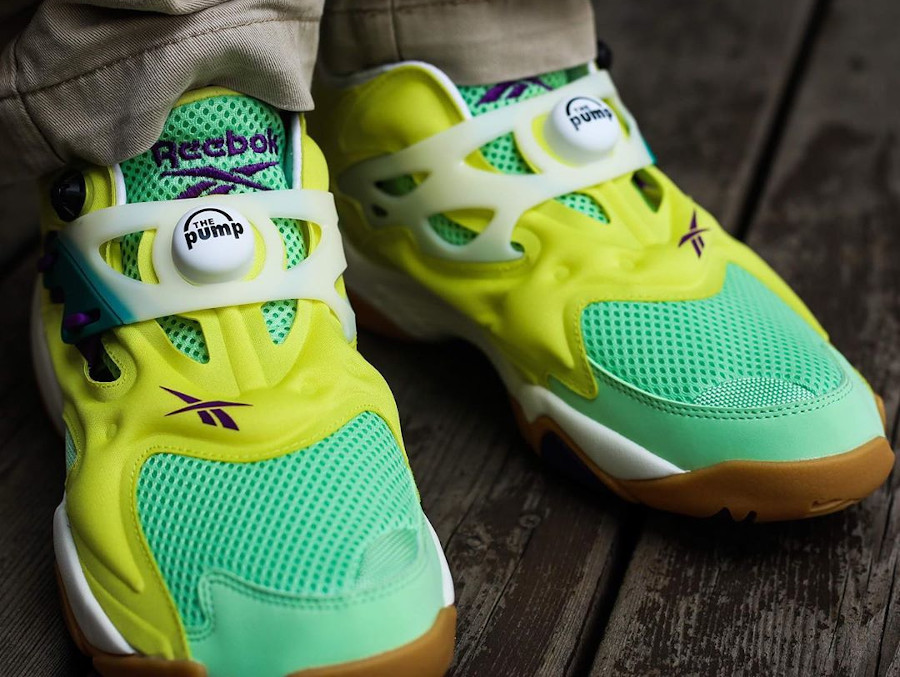 Reebok Pump Court 'Hero Yellow/Seafoam Green/Chalk