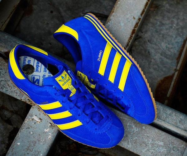 adidas bleu et jaune