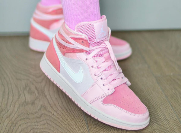 basket femme rose pale jordan