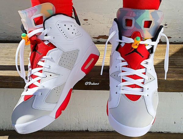 jordan 6 rouge et blanc