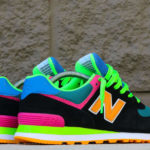 New Balance 574 Black Energy Lime