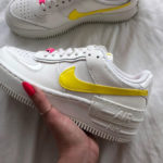 Nike AF1 Shadow 'Sail Opti Yellow Digital Pink'