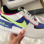 Nike Wmns AF1 Shadow Sapphire White Barely Volt Fire Pink