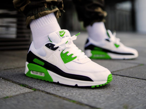 nike air max 90 white chlorophyll