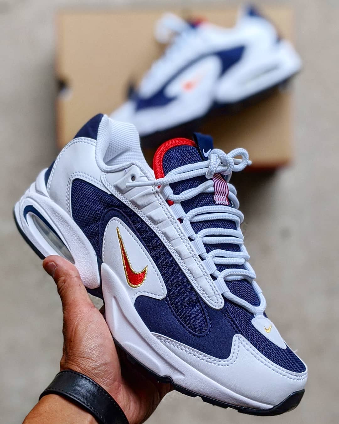 CT1763 400 : que vaut la Nike Air Max Triax 96 USA Olympic 2020