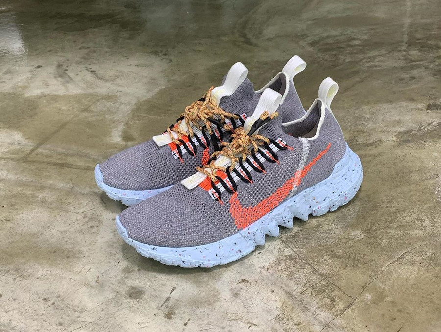 nike space hippie 01 vast grey hyper crimson