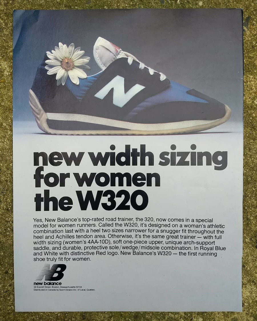 publicité vintage New Balance W320