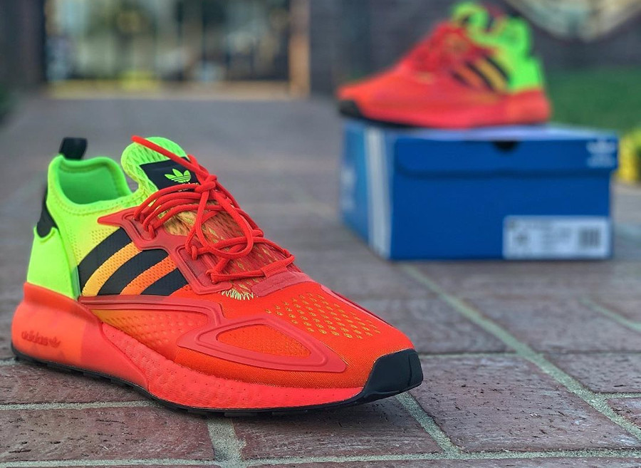 adidas zx jaune fluo