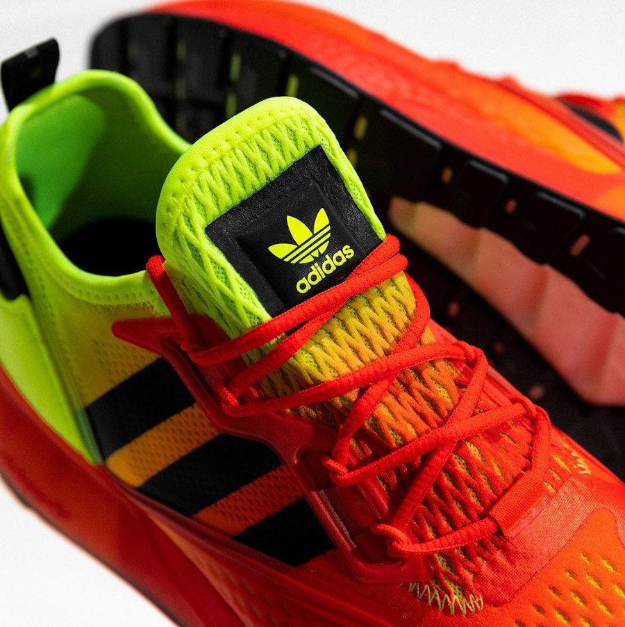 adidas zx jaune fluo