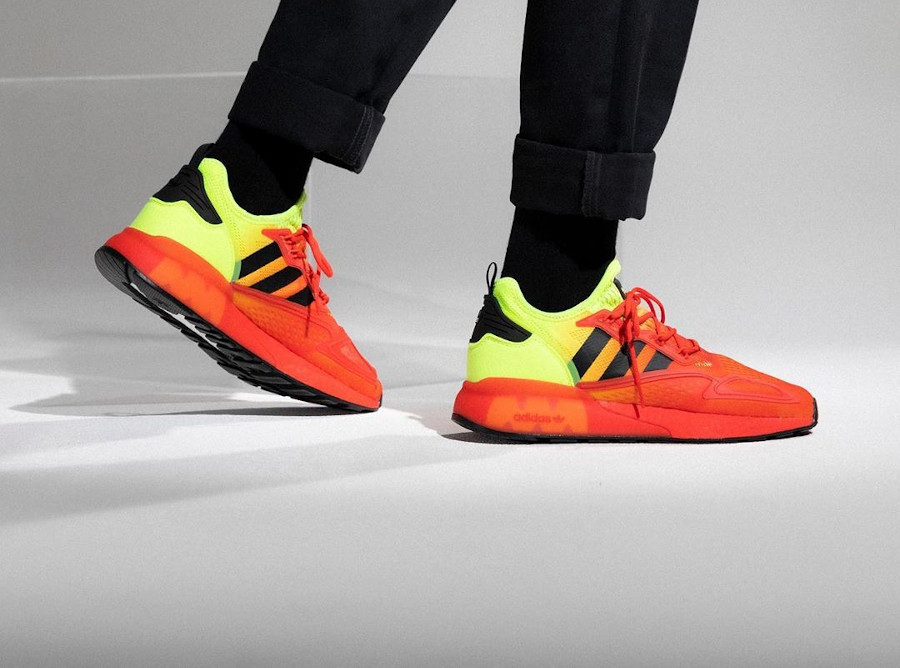 adidas zx jaune fluo