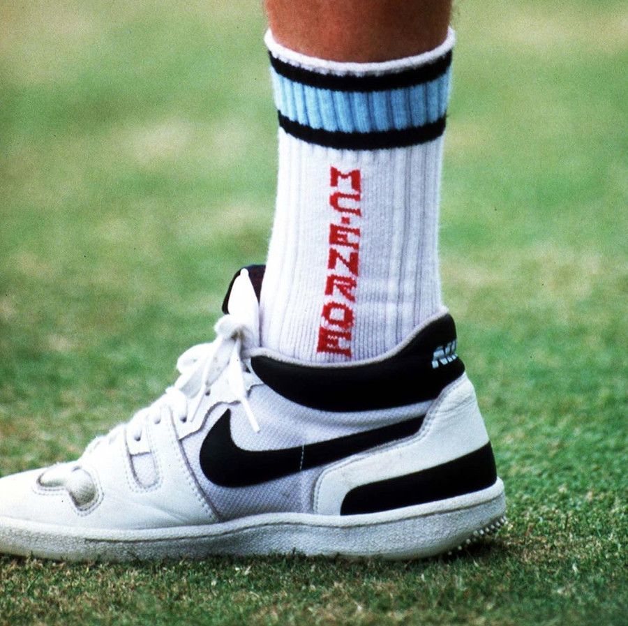 John McEnroe en Nike Mac Attack (Wimbledon 1985)