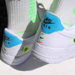 Nike Wmns Air Force 1 07 SE Worldwide 'White Volt Laser Blue'
