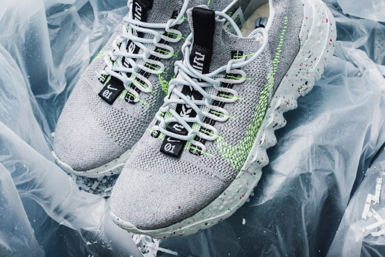 Nike Space Hippie 01 Trash Transformed frise et vert fluo (5)
