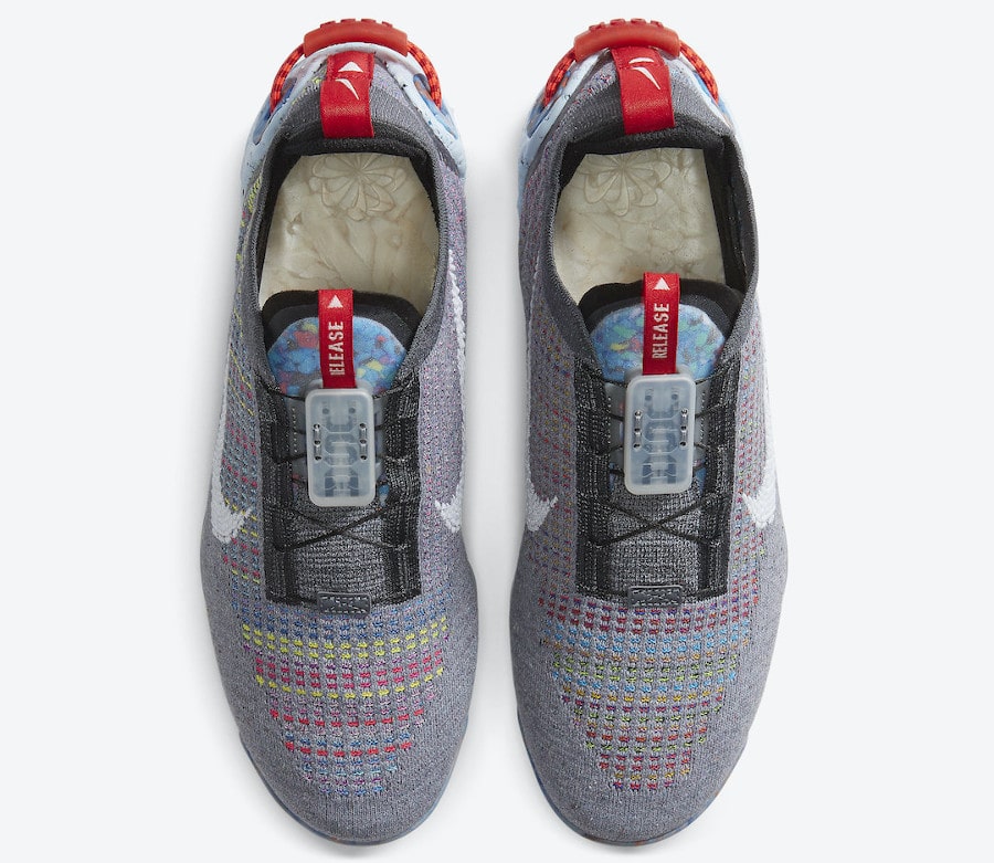 Nike VM en polyester recyclé gris foncé et multicolore (5)