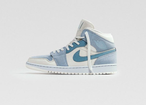 air jordan 1 mid mixed textures blue