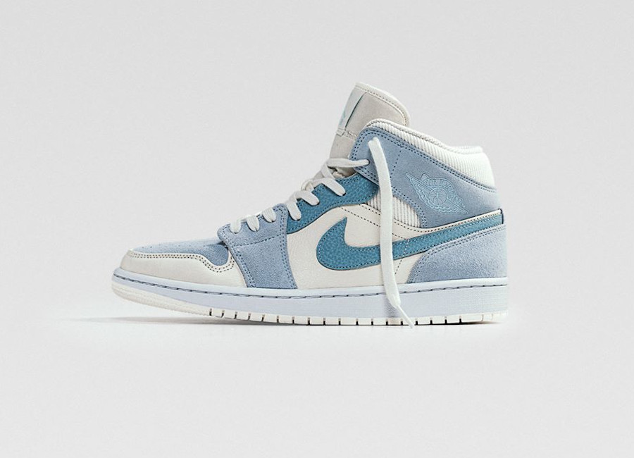 air jordan 1 mid mix materials blue