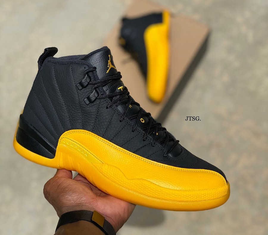 jordan 12 jaune et noir