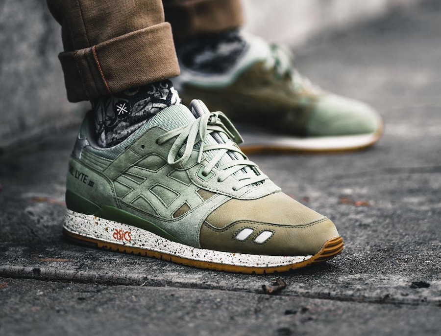 asics gel lyte 3 kaki rose