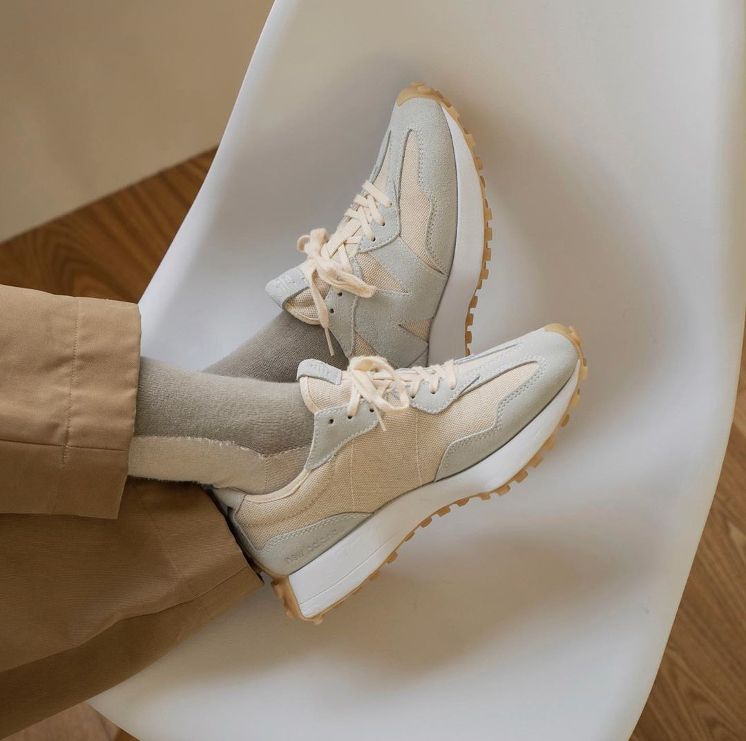 new balance beige femme
