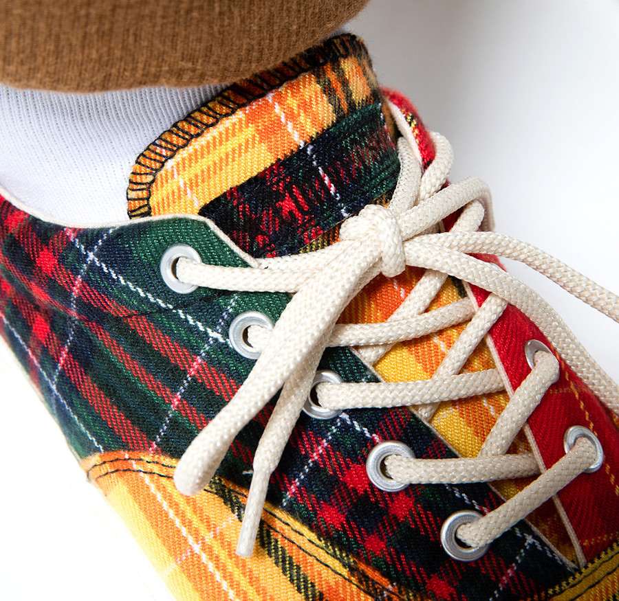 converse ecossaise rouge