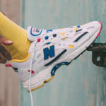 New Balance 827 White Atomic Yellow