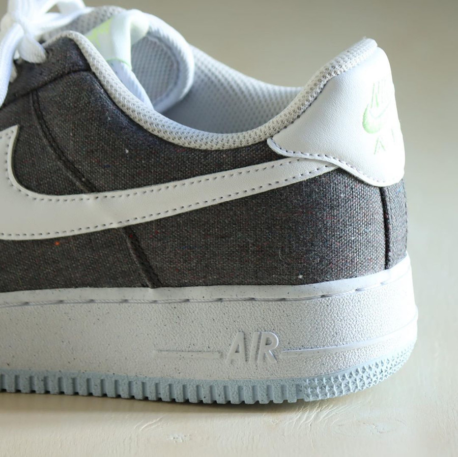 Nike Air Force One Low en toile recyclée grise (3)