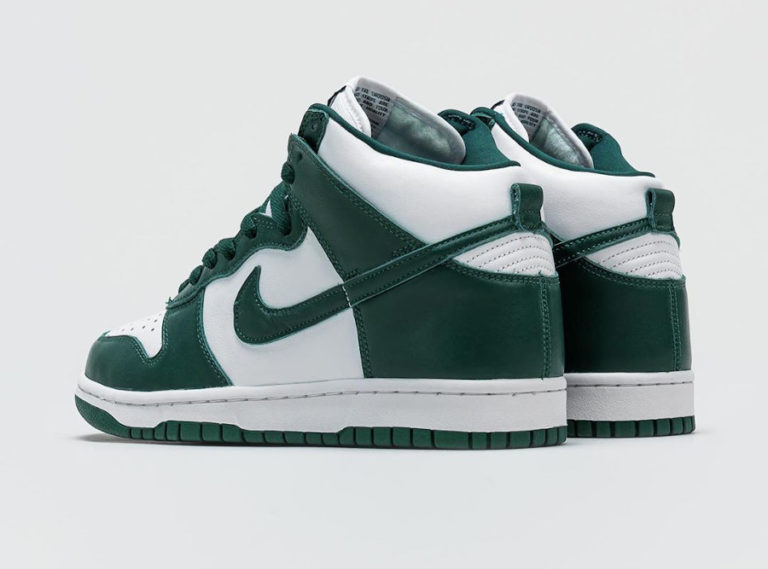 nike dunk hi sp white pro green