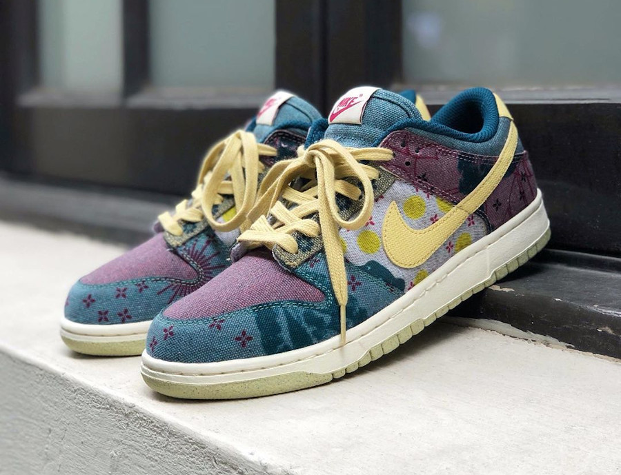 Nike Dunk Low Space Hippie en toile recyclé (imprimé à fleurs) (7)